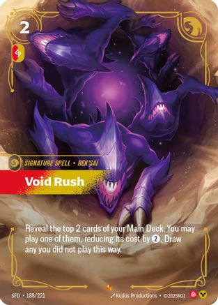 Void Rush (188/221) - Riftbound - [Spiritforged] Foil