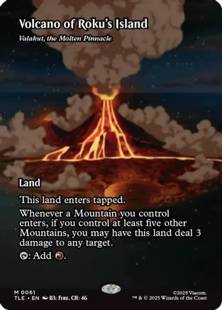 Volcano of Roku's Island - Valakut, the Molten Pinnacle  [Avatar: The Last Airbender: Eternal-Legal]