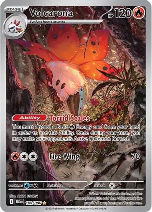 Volcarona 104/086  - Holofoil SV Black Bolt - Illustration Rare