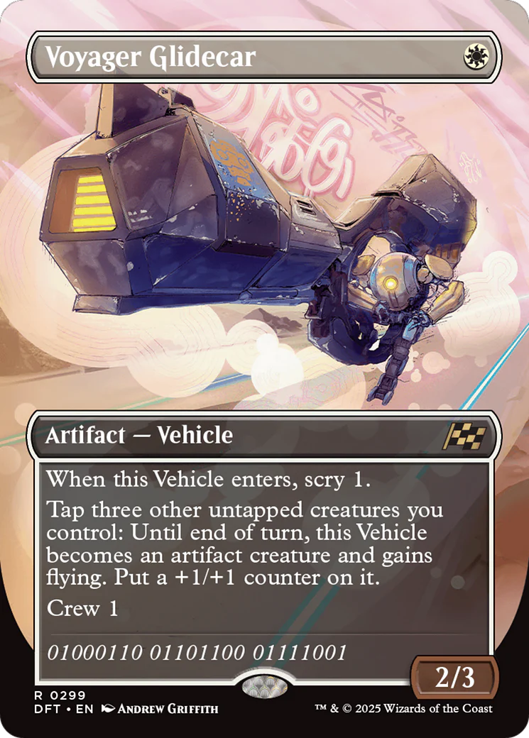 Voyager Glidecar (Borderless) [Aetherdrift] Foil