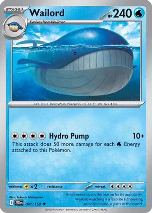 Wailord (041/159) [Scarlet & Violet: Journey Together] Reverse Holofoil