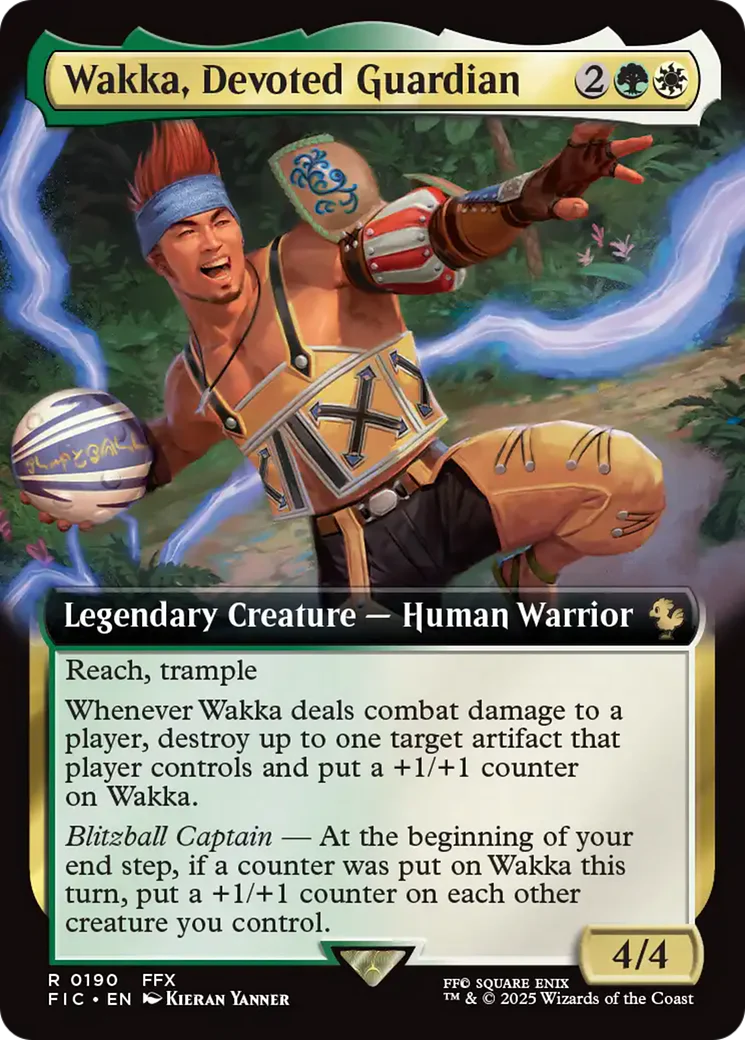 Wakka, Devoted Guardian (Extended Art) [FINAL FANTASY Commander] Foil