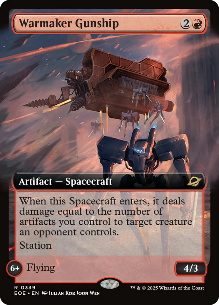Warmaker Gunship (Extended Art) [Edge of Eternities] Foil