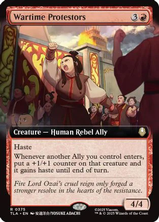 Wartime Protestors (Extended Art)  [Avatar: The Last Airbender] Foil