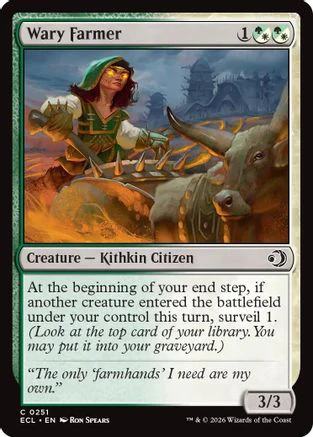 Wary Farmer  [Lorwyn Eclipsed] Foil