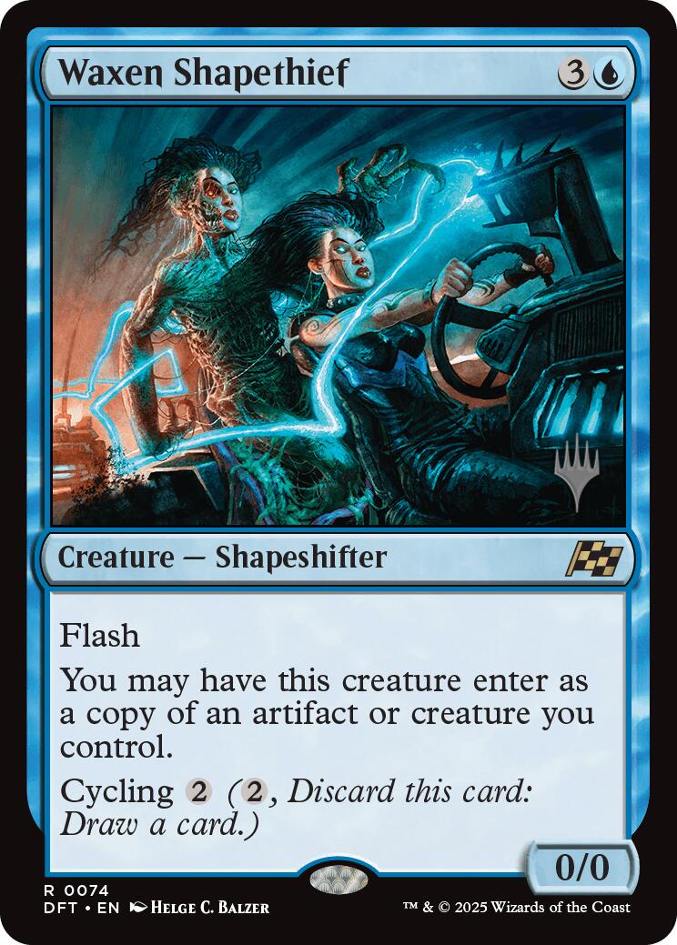 Waxen Shapethief (Promo Pack) [Aetherdrift Promos] Foil