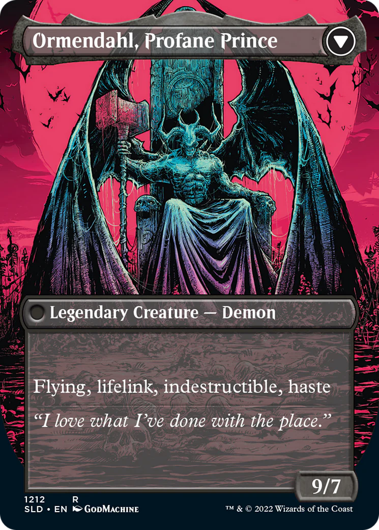 Westvale Abbey // Ormendahl, Profane Prince (Display Commander) (Borderless) [Secret Lair: From Cute to Brute] - Image 2