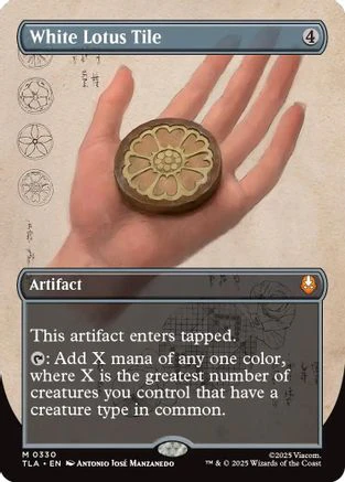 White Lotus Tile (Borderless)  [Avatar: The Last Airbender] Foil