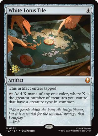 White Lotus Tile  [Prerelease Cards] Foil