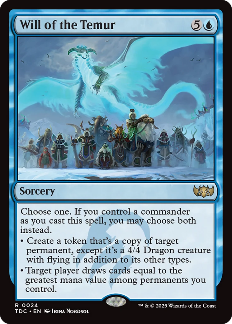 Will of the Temur [Tarkir: Dragonstorm Commander]