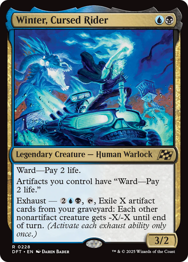 Winter, Cursed Rider [Aetherdrift] Foil