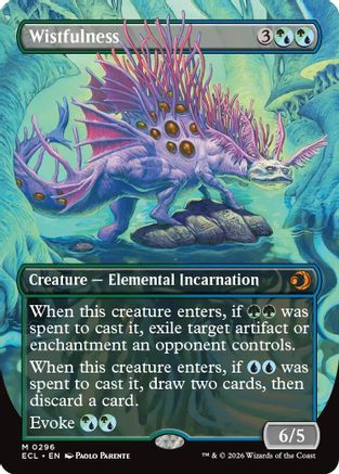 Wistfulness (Borderless)  [Lorwyn Eclipsed] Foil