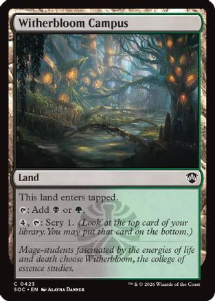 Witherbloom Campus  [Commander: Secrets of Strixhaven]