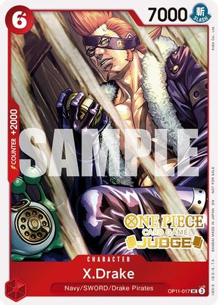 X.Drake (Judge Pack Vol. 7) (OP11-017) - [One Piece Promotion Cards] Foil