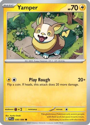 Yamper 030/094  - Reverse Holofoil ME02 Phantasmal Flames - Common