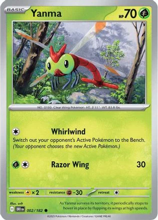Yanma (002/182) [Scarlet & Violet: Destined Rivals] Reverse Holofoil