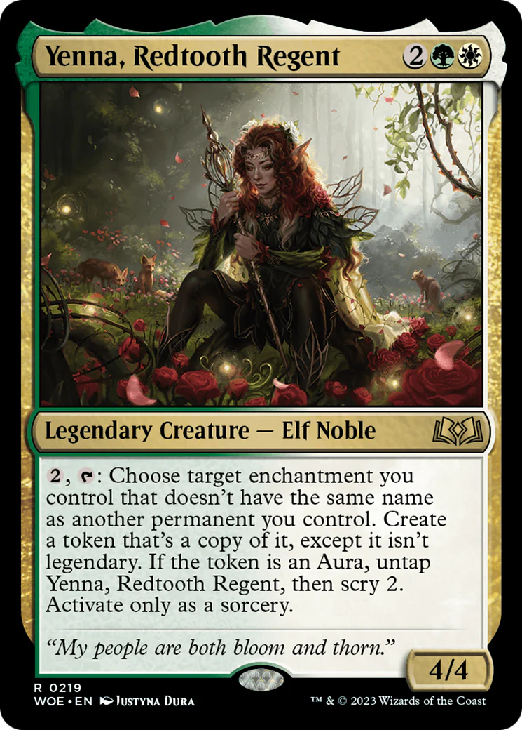 Yenna, Redtooth Regent  [Wilds of Eldraine] Foil