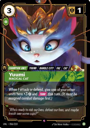 Yuumi - Magical Cat (056/219) - Riftbound - [Unleashed] Foil