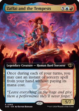 Zaffai and the Tempests (Extended Art)  [Secrets of Strixhaven] Foil