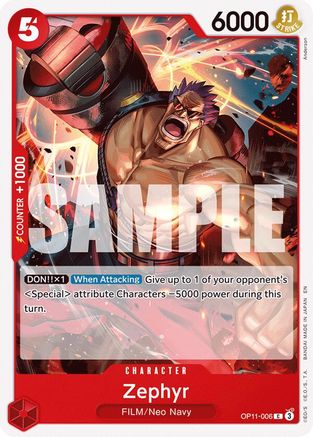 Zephyr (OP11-006) - [A Fist of Divine Speed]