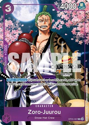 Zoro-Juurou (CS 25-26 Event Pack Finalist Ver.) (OP05-067) - [One Piece Promotion Cards] Foil