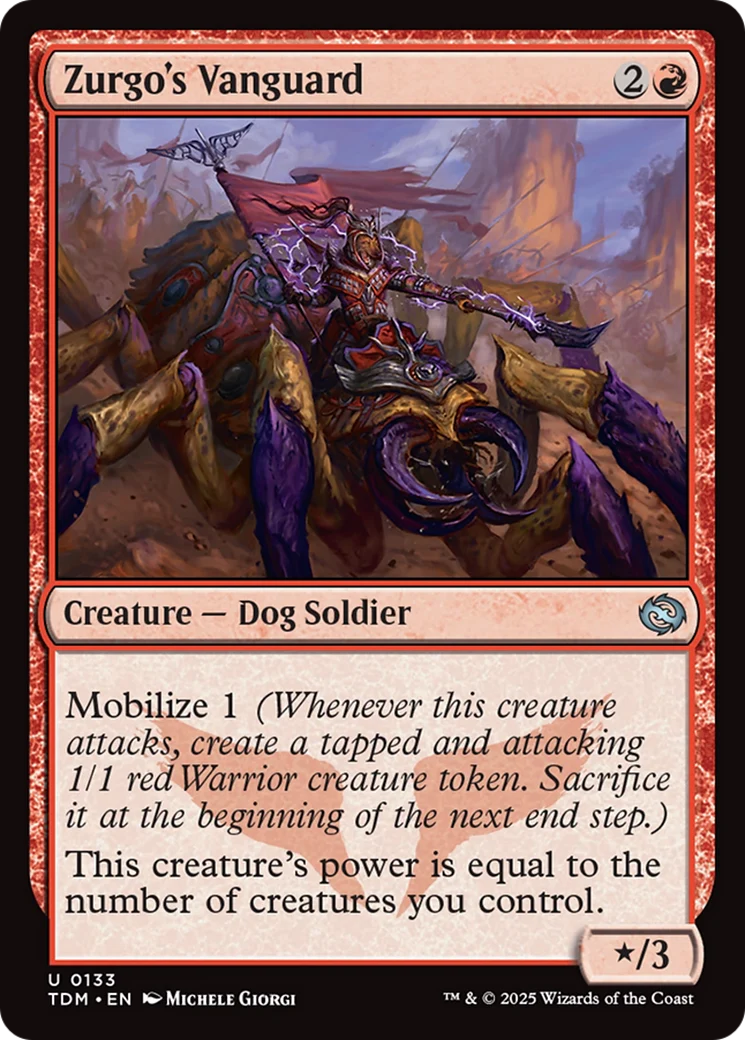 Zurgo's Vanguard [Tarkir: Dragonstorm] Foil